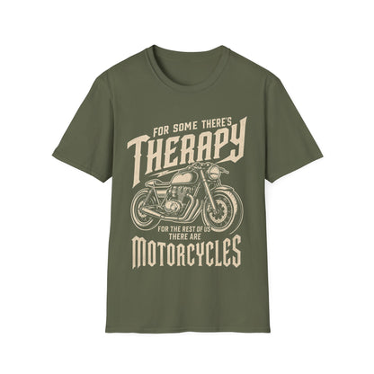 T-Shirt — “For Some There's Therapy” Biker Tee