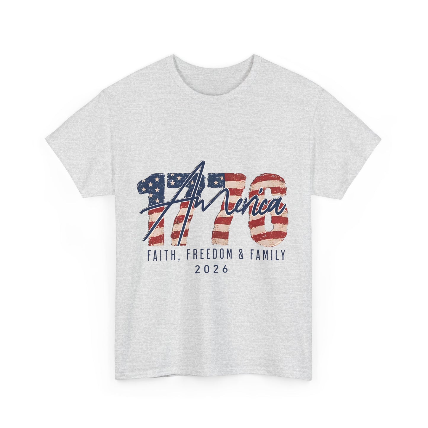 "Faith, Freedom & Family" Patriotic Independence Day Tee 2026