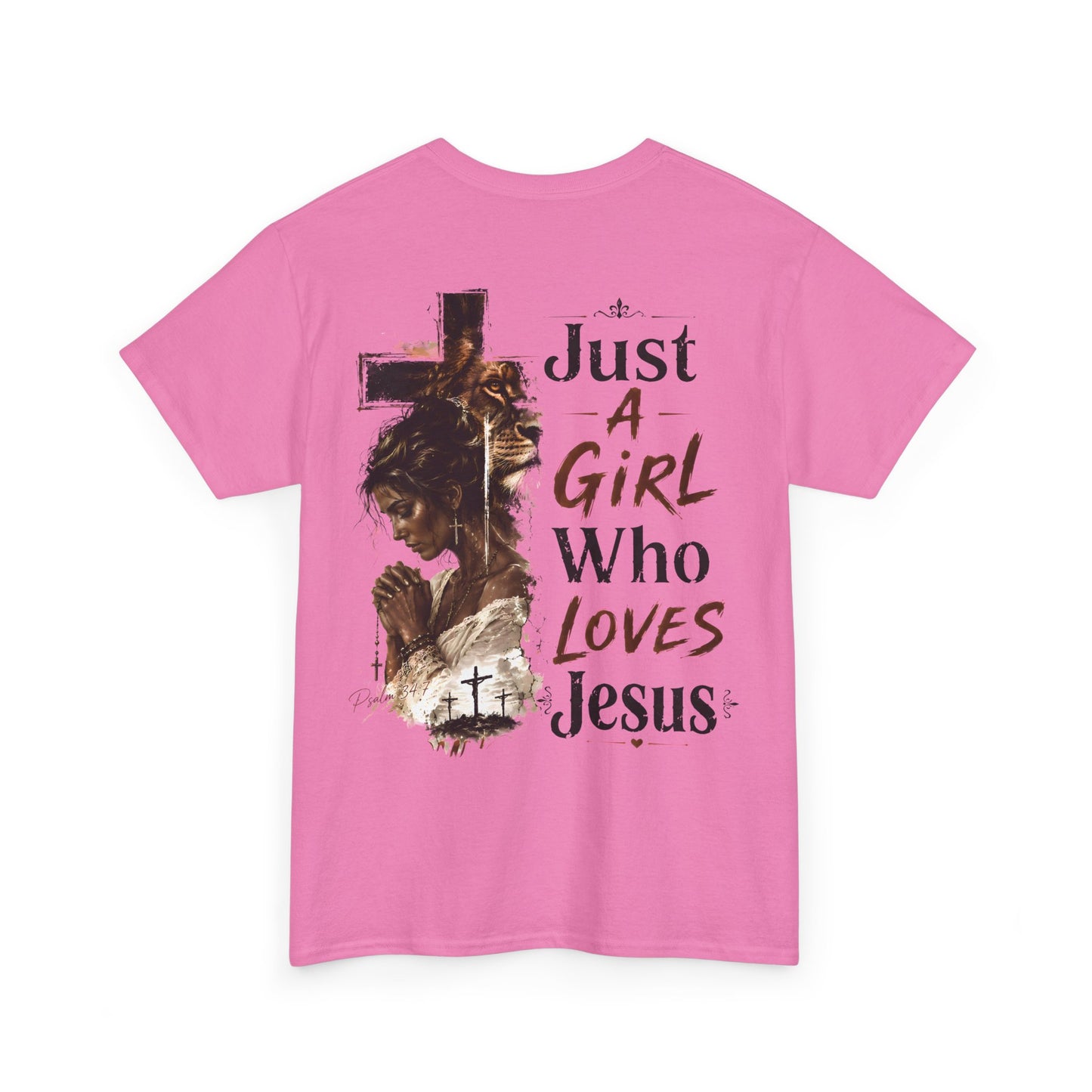 "Just A Girl Who Loves Jesus" Christian Faith Tee