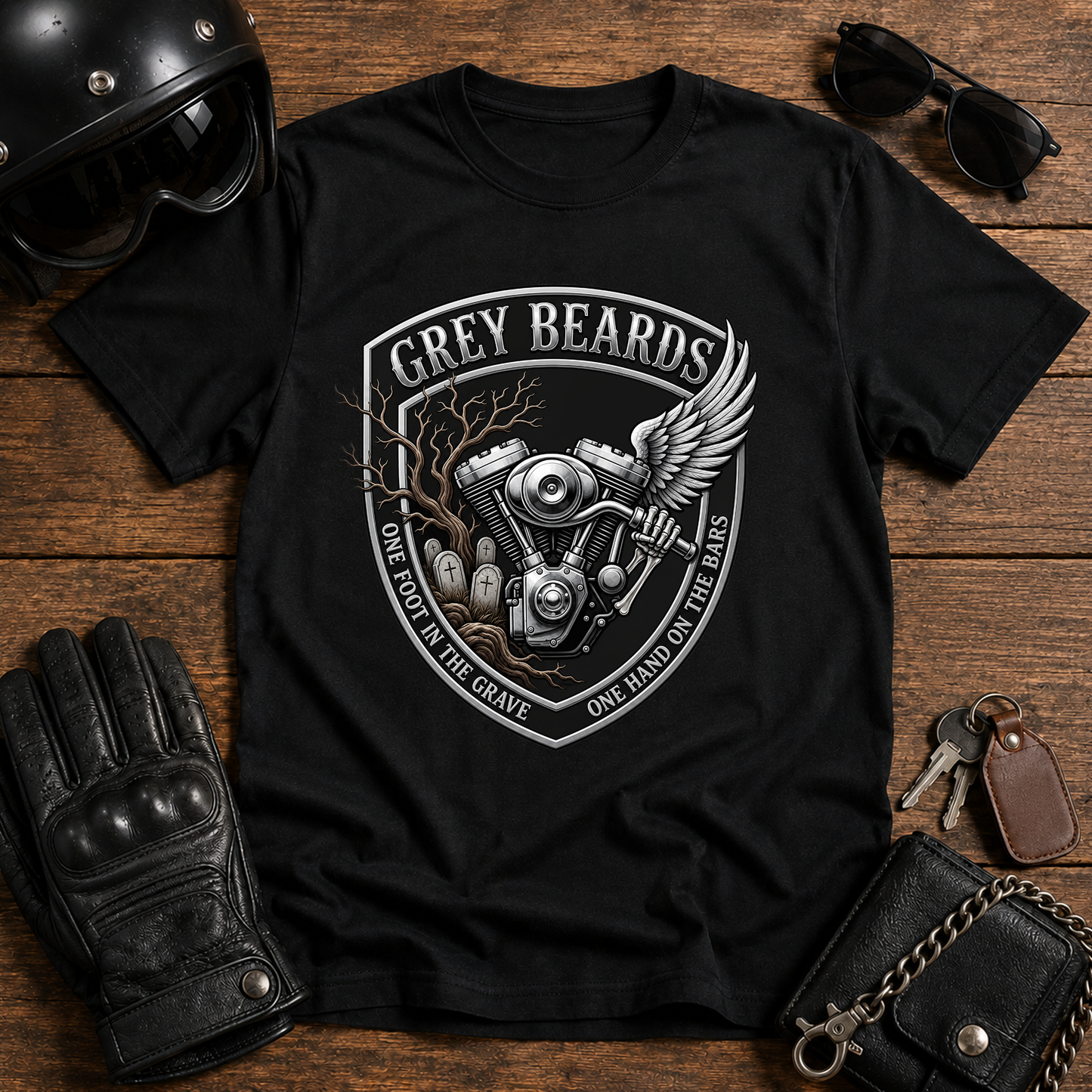 Vintage Engine Crest Tee T‑Shirt