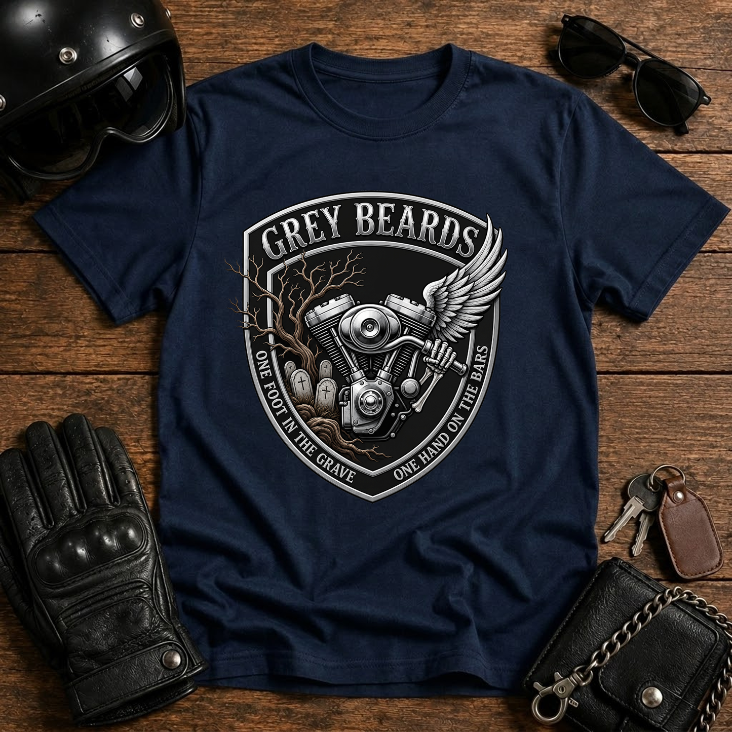 Vintage Engine Crest Tee T‑Shirt