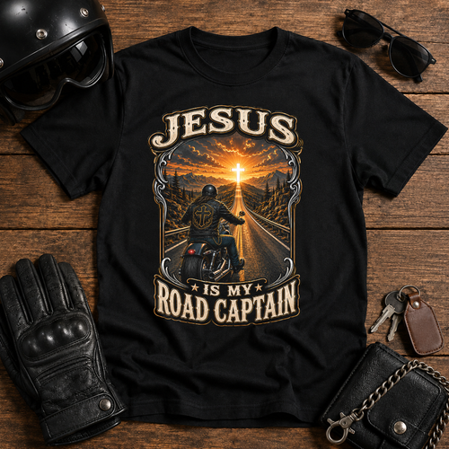Jesus Is My Road Captain T‑Shirt