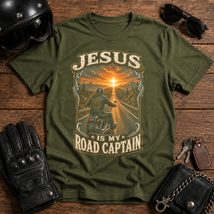 Jesus Is My Road Captain T‑Shirt
