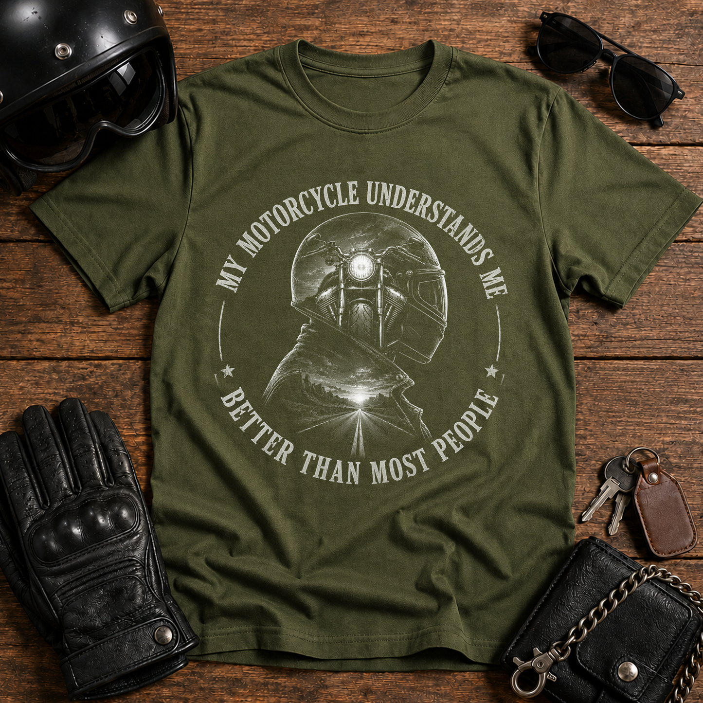 Motorcycle Graphic T-Shirt