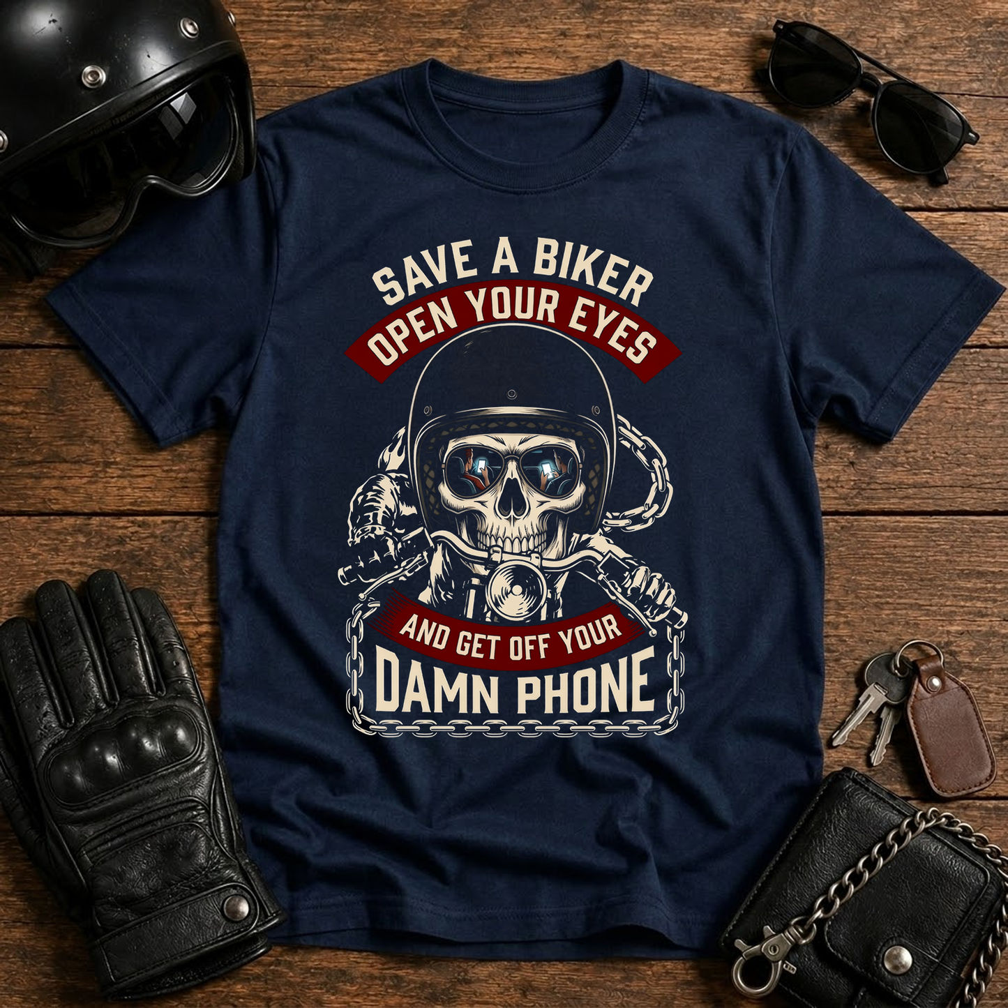 Save a Biker, Open Your Eyes T-Shirt