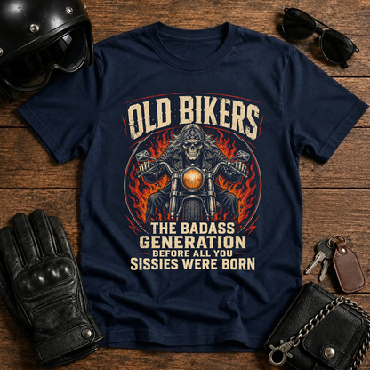 Old Bikers Motorcycle T‑Shirt