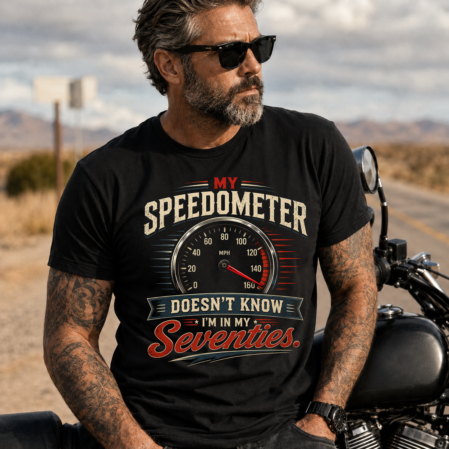 My Speedometer Doesn't Know I'm in My Seventies T-Shirt