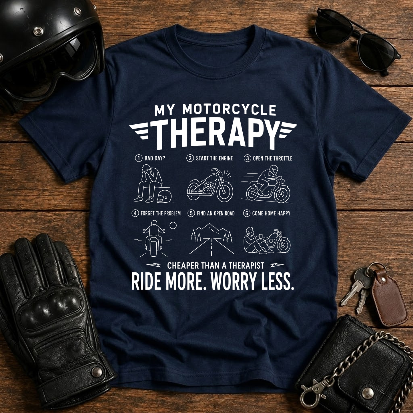 My Motorcycle Therapy T-Shirt