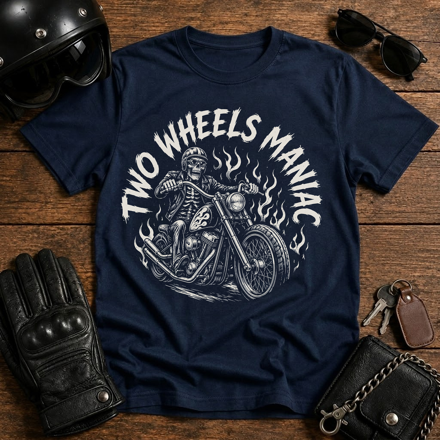 Two Wheels Maniac T-Shirt