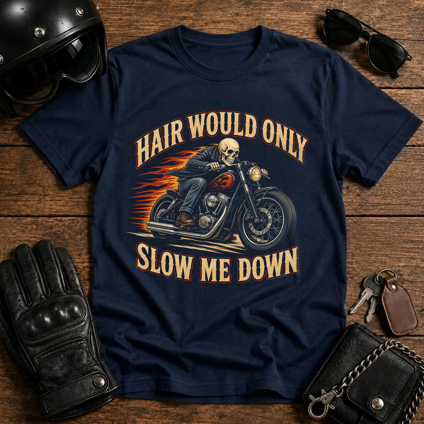 Hair Would Only Slow Me Down  T-Shirt