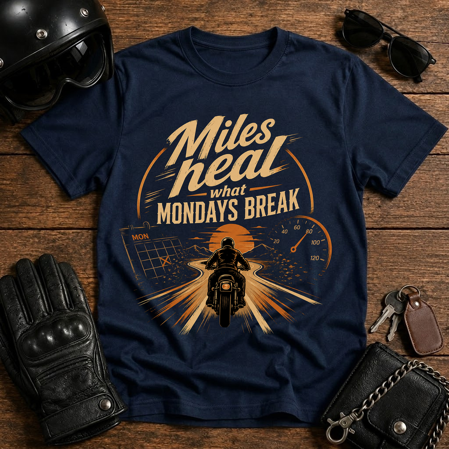 Miles Heal What Mondays Break T-Shirt