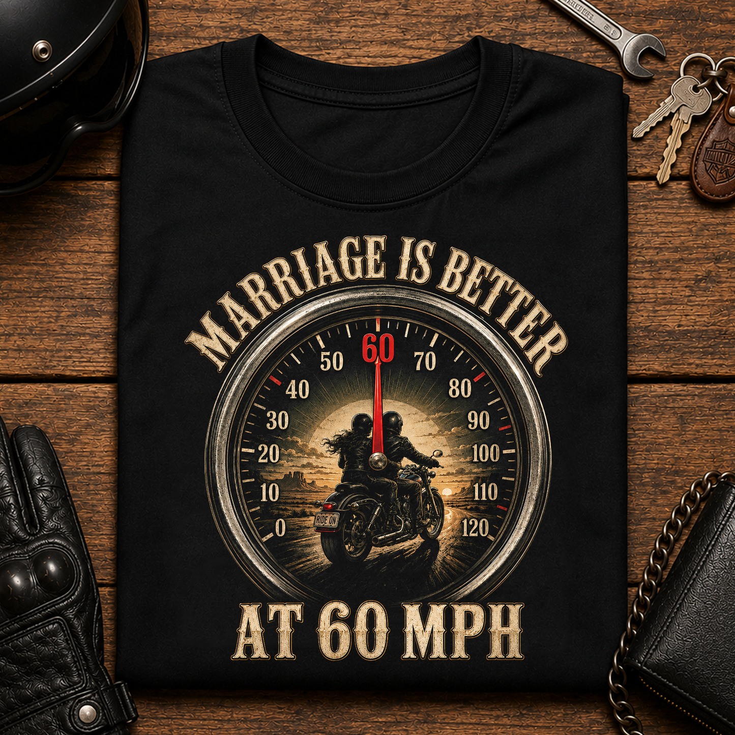 Marriage Is Better At 60 MPH T-Shirt