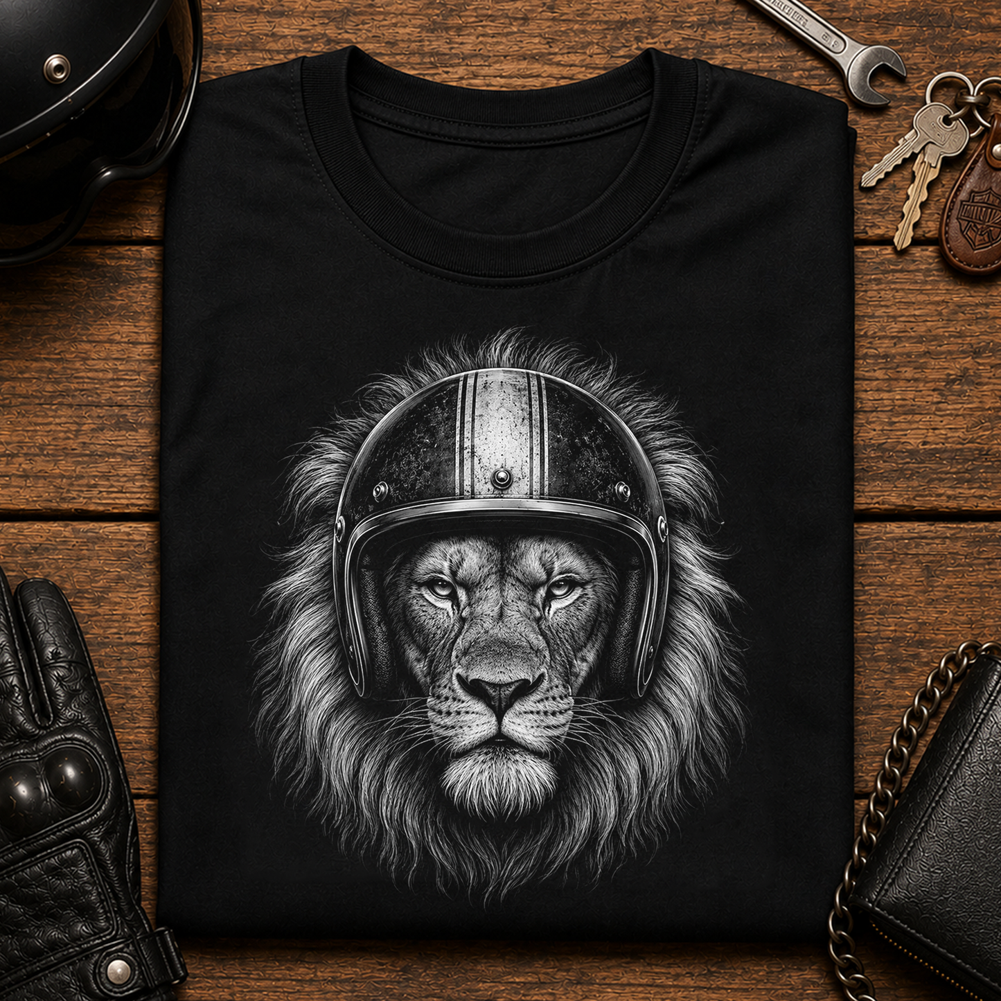 Lion Helmet T‑Shirt