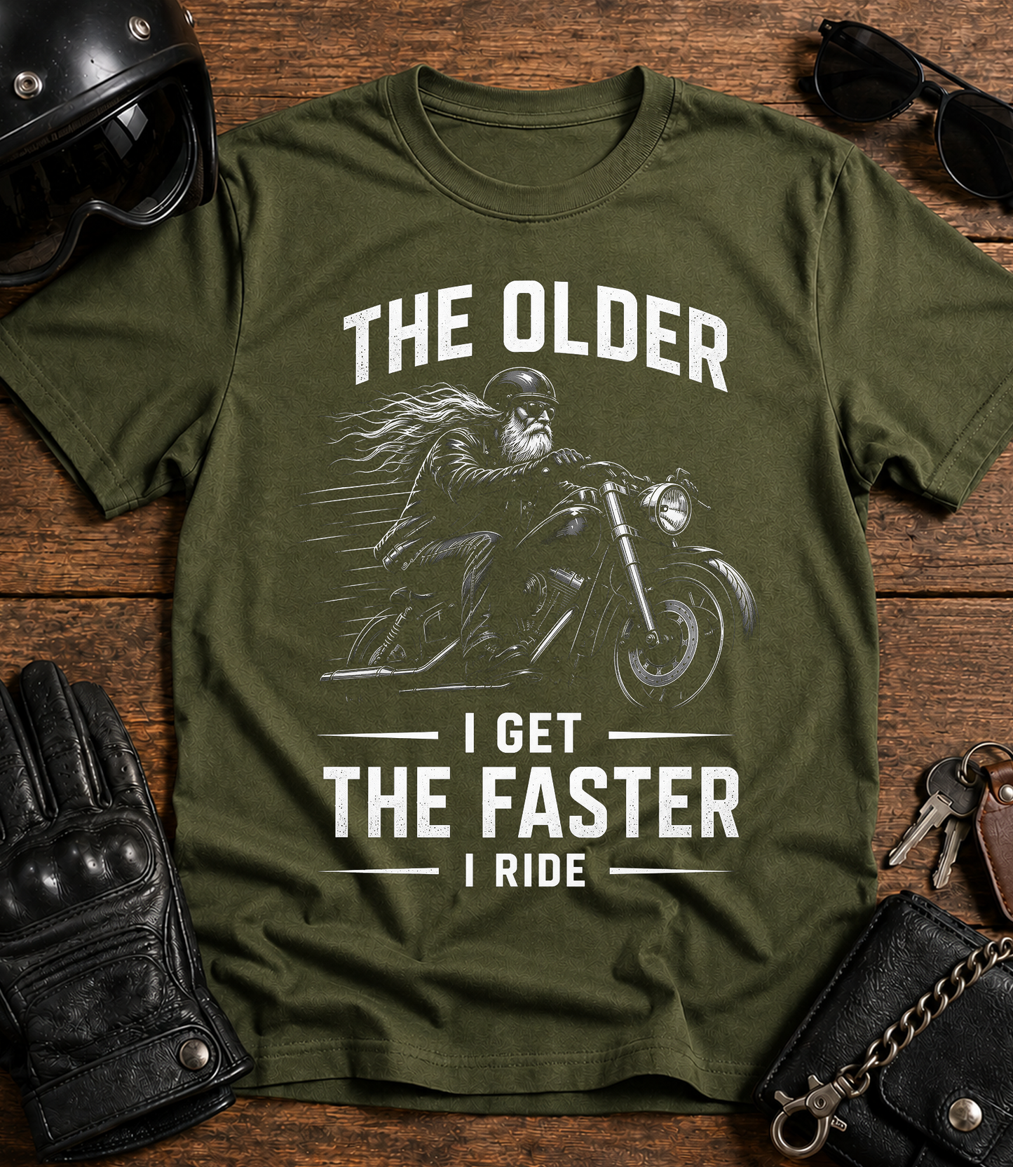 The Older I Get The Faster I Ride T-Shirt