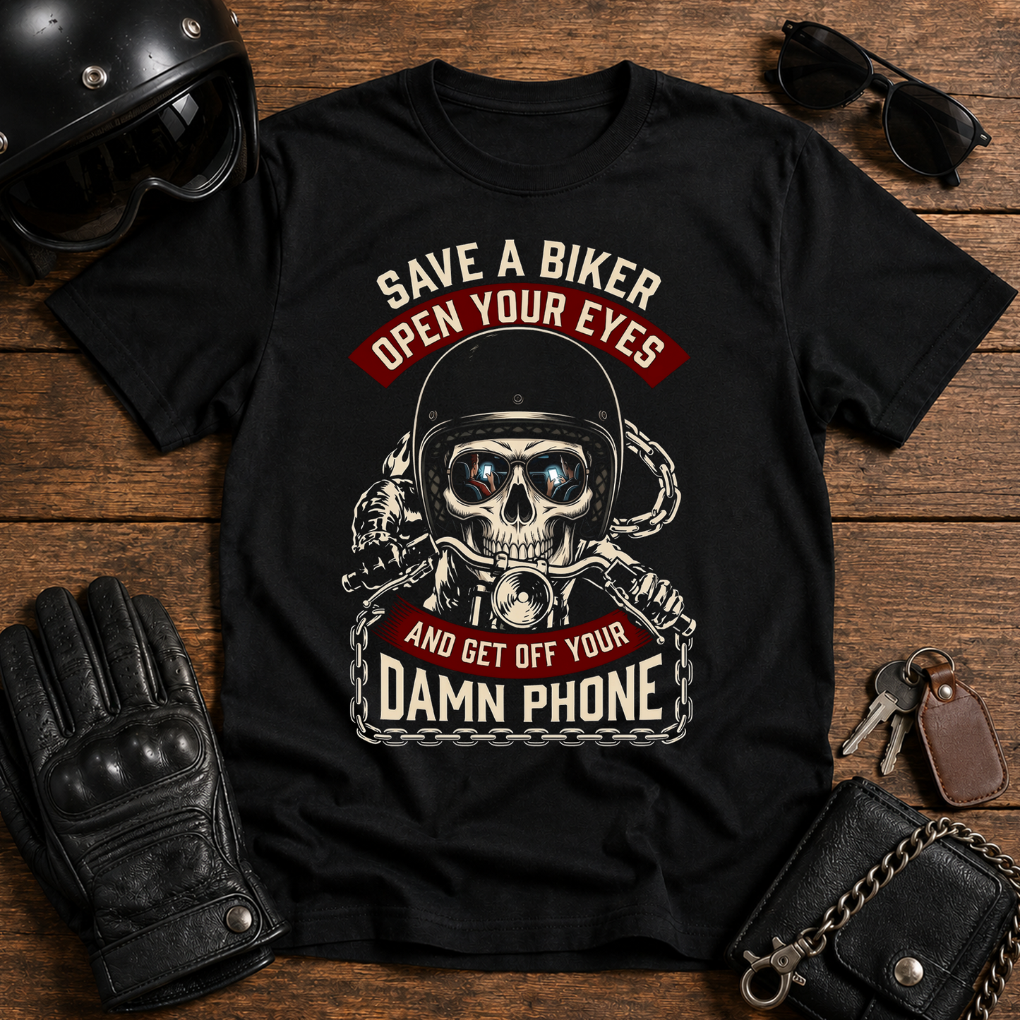 Save a Biker, Open Your Eyes T-Shirt