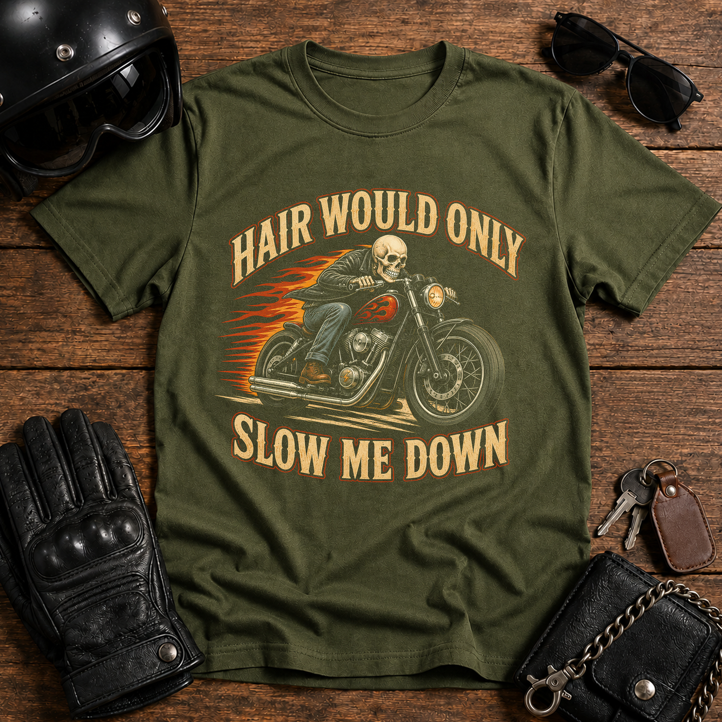 Hair Would Only Slow Me Down  T-Shirt