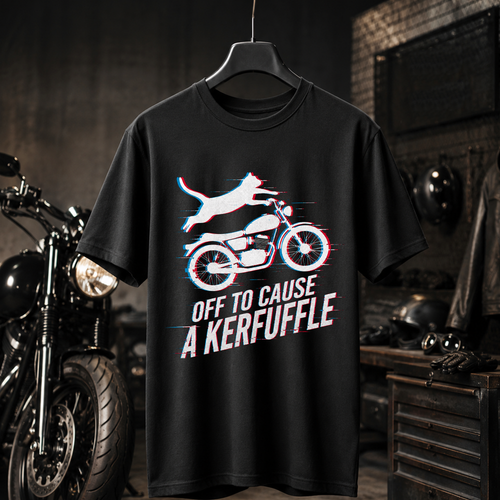 Cat on Motorcycle T-Shirt