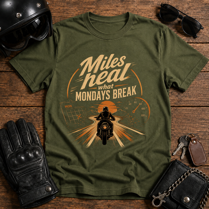 Miles Heal What Mondays Break T-Shirt