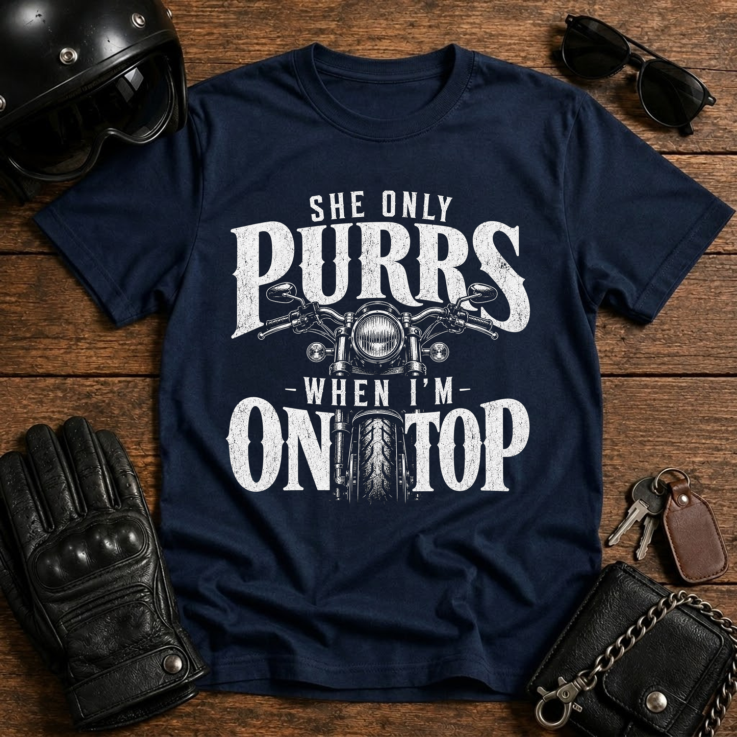 She Only Purrs When I’m On Top T-Shirt