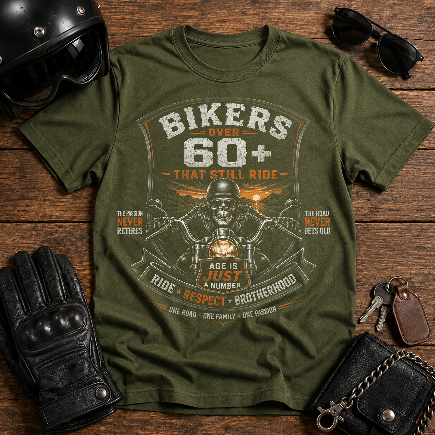 Bikers Over 60 That Still Ride Club T-Shirt