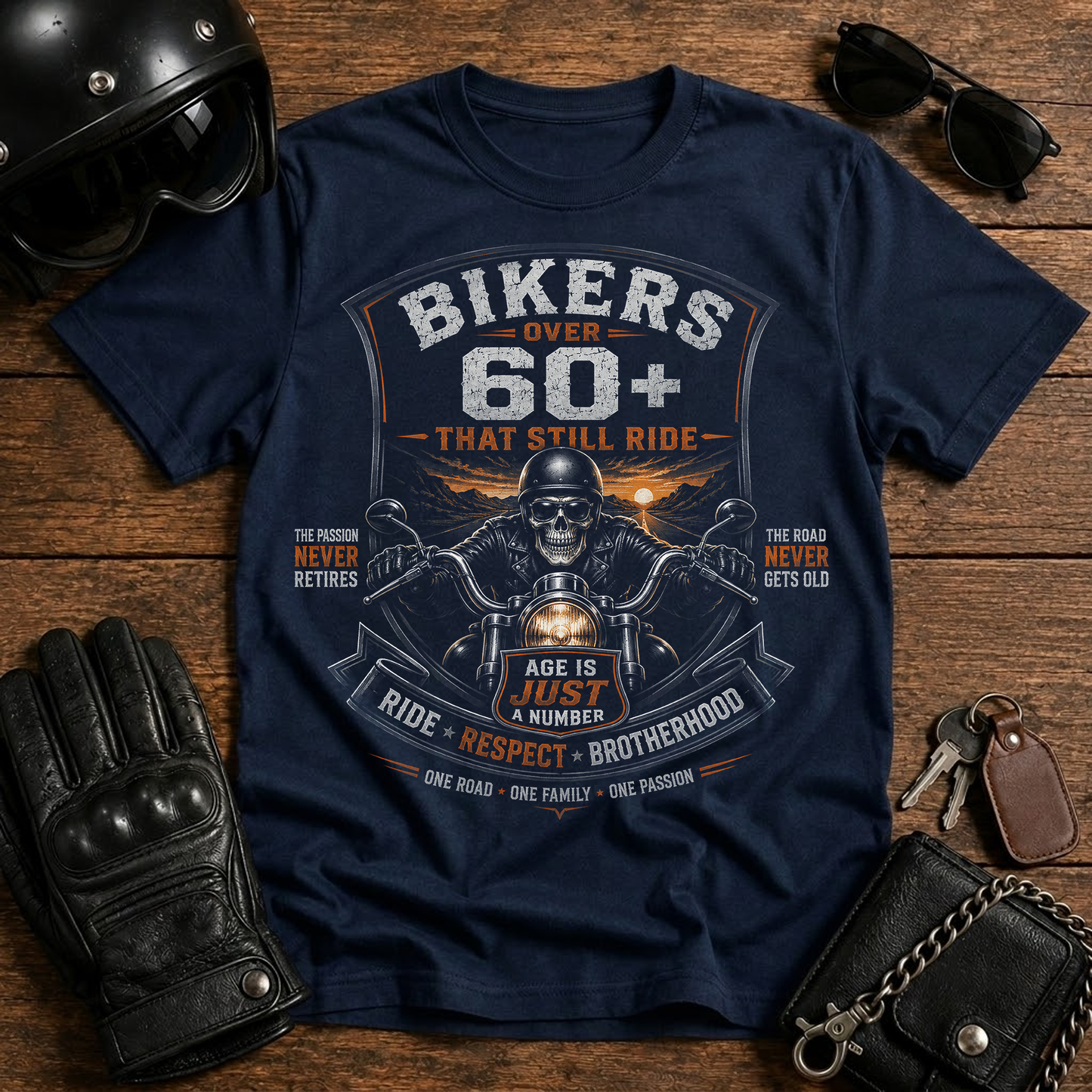 Bikers Over 60 That Still Ride Club T-Shirt
