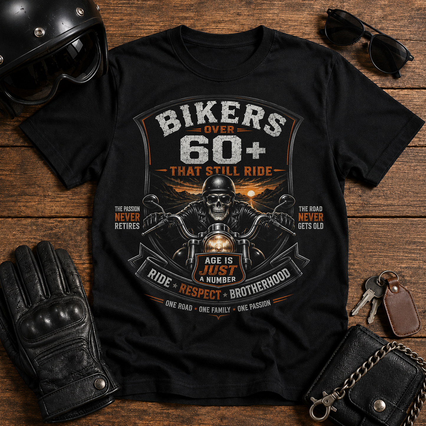 Bikers Over 60 That Still Ride Club T-Shirt