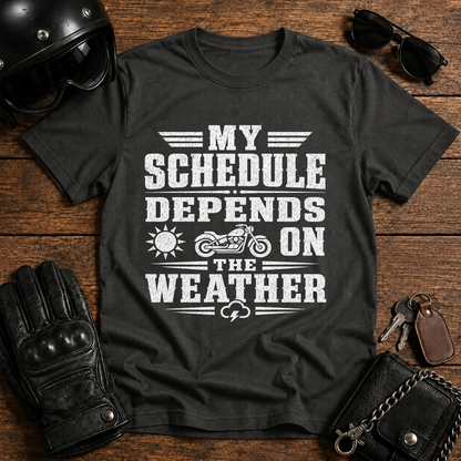 My Schedule Depends on the Weather T-Shirt