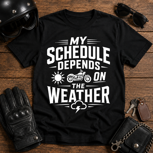 My Schedule Depends on the Weather T-Shirt